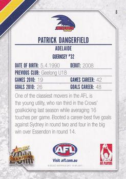 2011 Select AFL Champions #8 Patrick Dangerfield Back